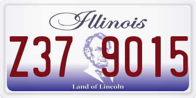 IL license plate Z379015