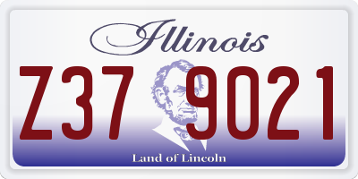 IL license plate Z379021