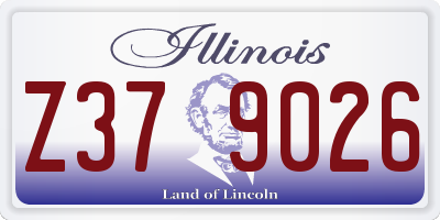 IL license plate Z379026