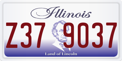 IL license plate Z379037
