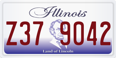 IL license plate Z379042