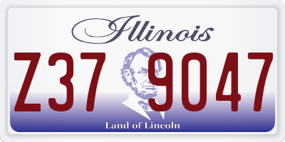 IL license plate Z379047