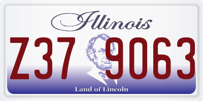 IL license plate Z379063