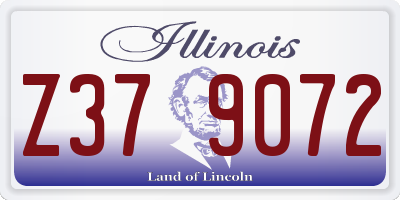 IL license plate Z379072