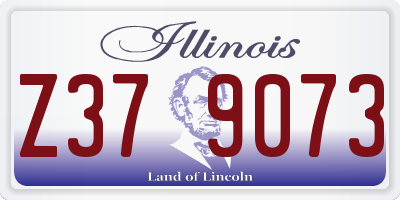 IL license plate Z379073