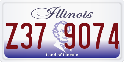 IL license plate Z379074