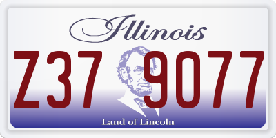 IL license plate Z379077