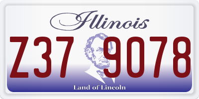 IL license plate Z379078