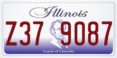 IL license plate Z379087