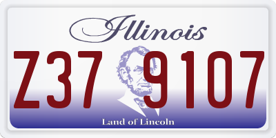 IL license plate Z379107