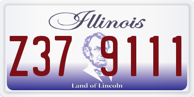 IL license plate Z379111