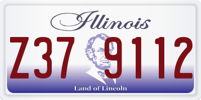 IL license plate Z379112