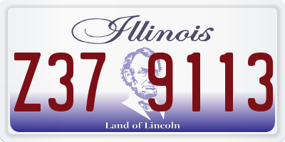 IL license plate Z379113