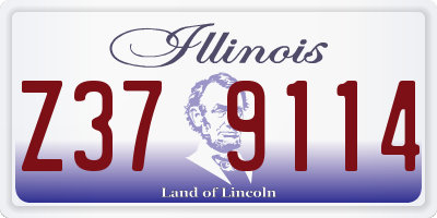 IL license plate Z379114