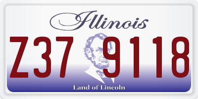 IL license plate Z379118