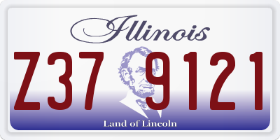 IL license plate Z379121