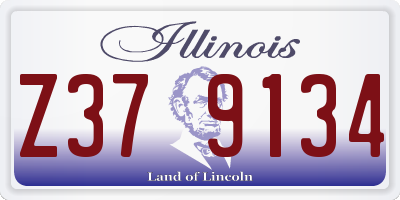 IL license plate Z379134
