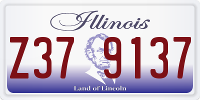 IL license plate Z379137
