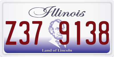 IL license plate Z379138