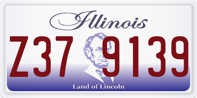 IL license plate Z379139
