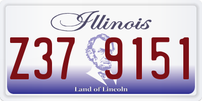 IL license plate Z379151