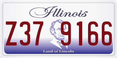 IL license plate Z379166