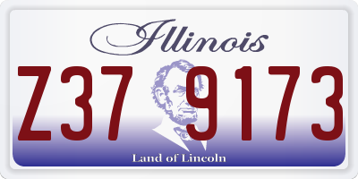 IL license plate Z379173