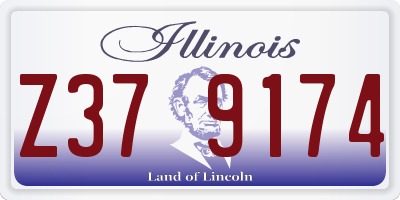 IL license plate Z379174