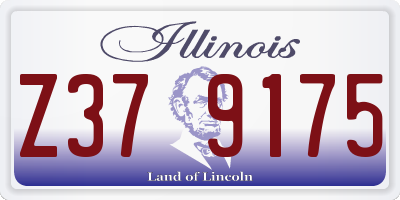 IL license plate Z379175