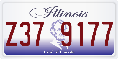 IL license plate Z379177