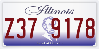 IL license plate Z379178