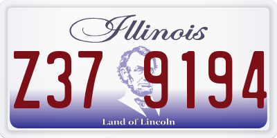 IL license plate Z379194