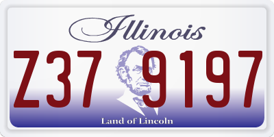 IL license plate Z379197