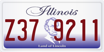IL license plate Z379211