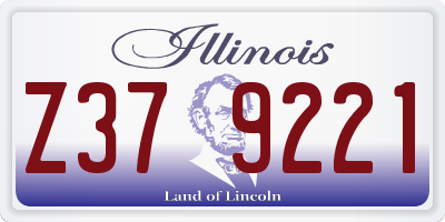 IL license plate Z379221