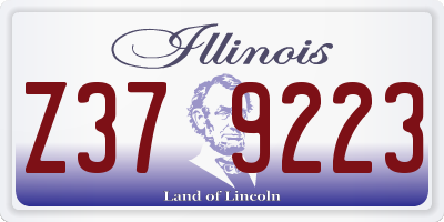 IL license plate Z379223