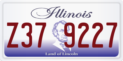 IL license plate Z379227
