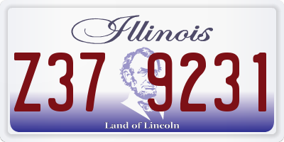 IL license plate Z379231
