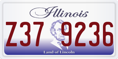 IL license plate Z379236