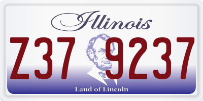 IL license plate Z379237