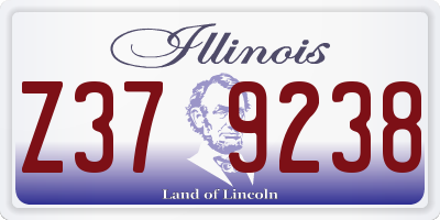 IL license plate Z379238