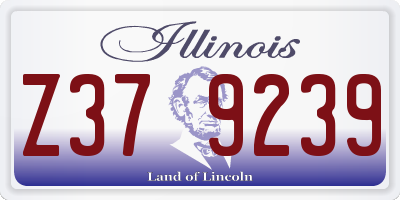 IL license plate Z379239