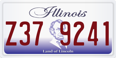 IL license plate Z379241