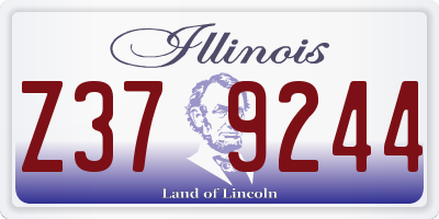 IL license plate Z379244