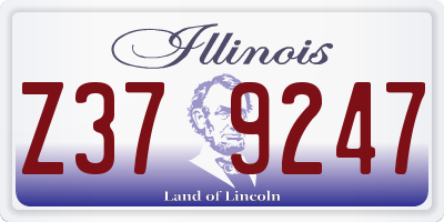 IL license plate Z379247