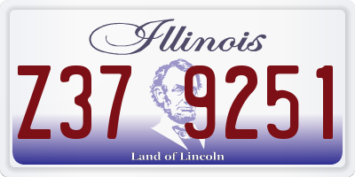 IL license plate Z379251