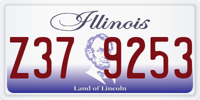 IL license plate Z379253