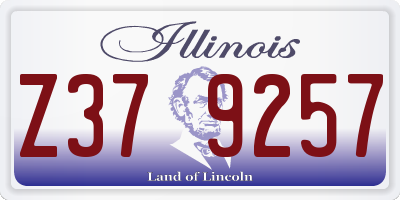 IL license plate Z379257
