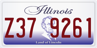 IL license plate Z379261