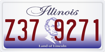 IL license plate Z379271